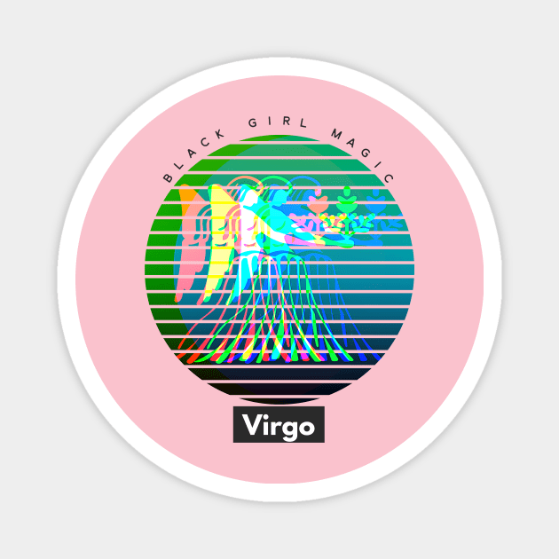 VIRGO Black Girl Magic (zodiac sign) Magnet by PersianFMts